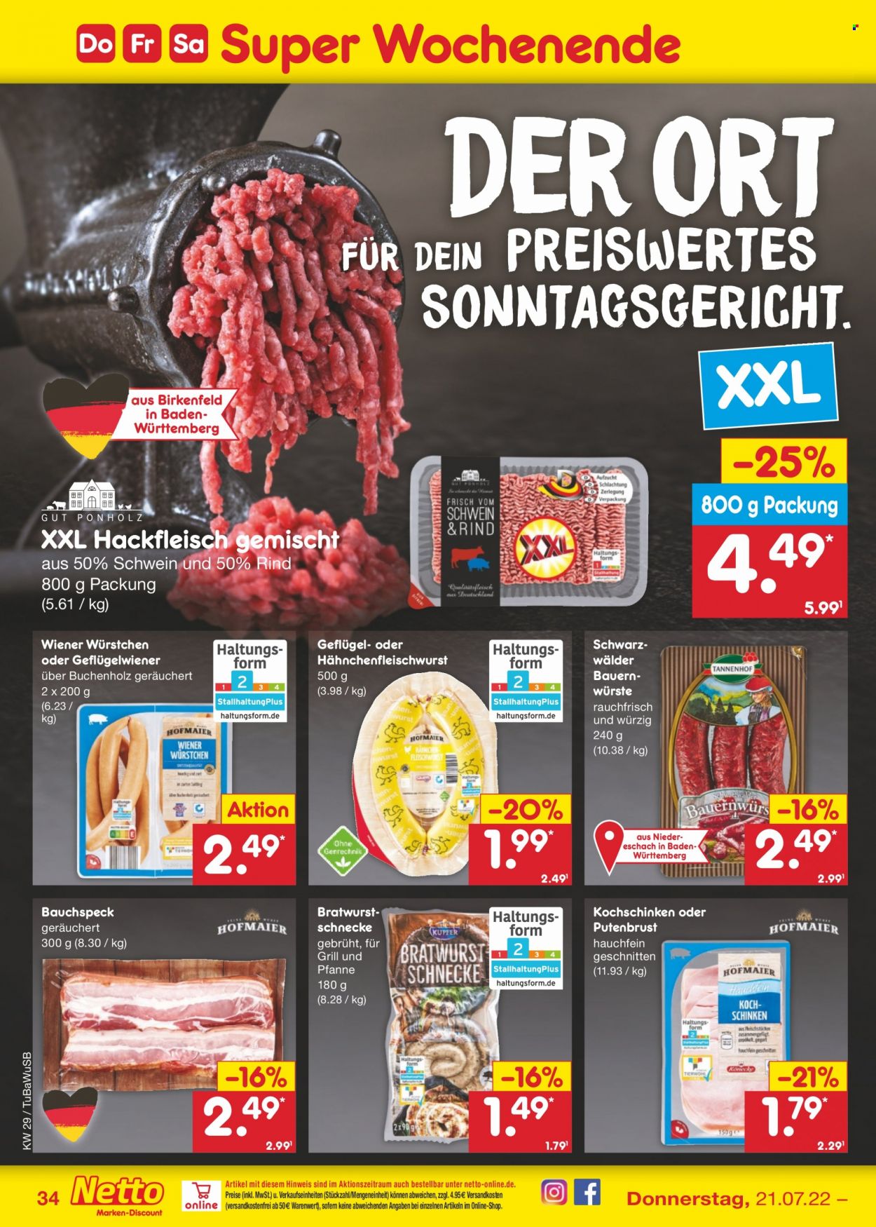 Netto Marken-Discount Prospekte  - 18.07.2022 - 23.07.2022. Seite 34