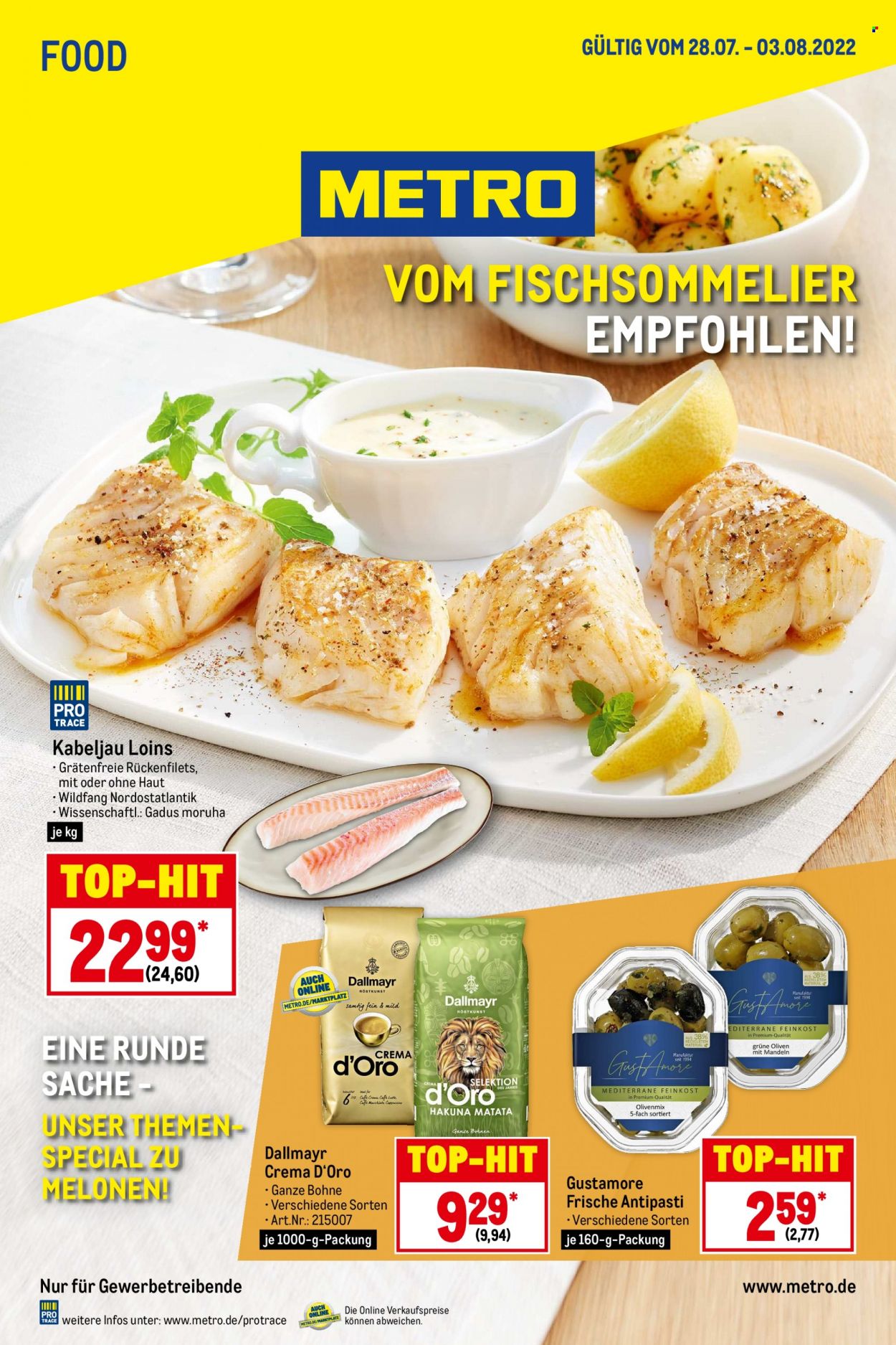 Metro Prospekte  - 28.07.2022 - 3.08.2022. Seite 1