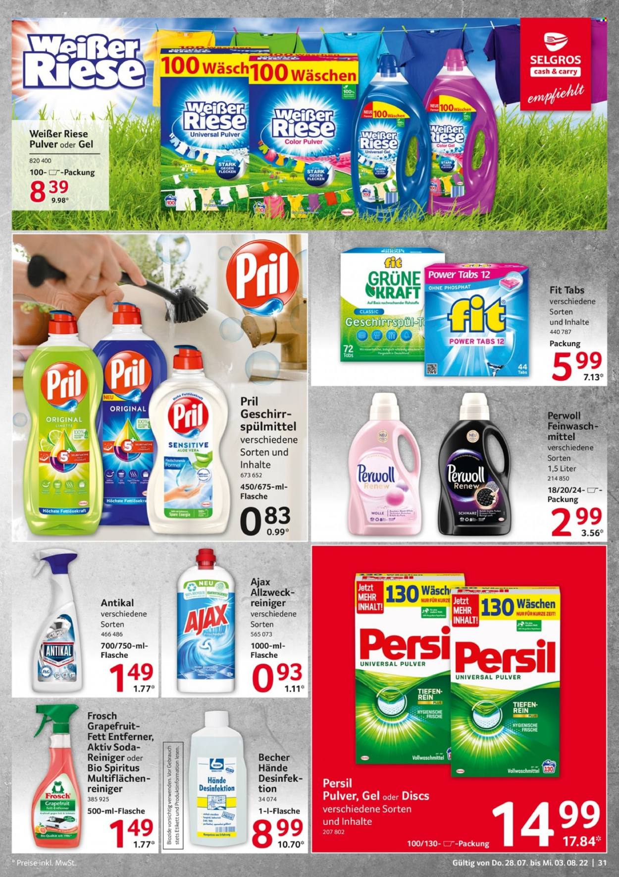 Selgros Prospekte  - 28.07.2022 - 3.08.2022. Seite 31