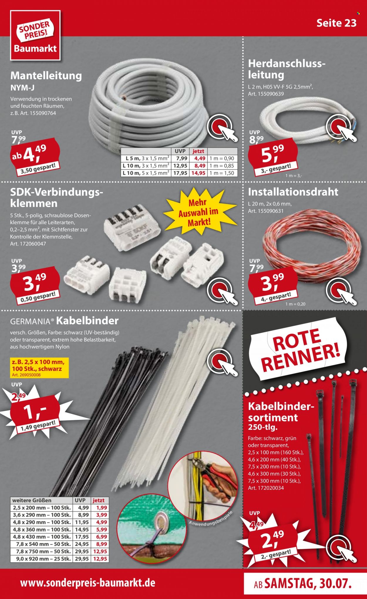 Sonderpreis-Baumarkt Prospekte  - 30.07.2022 - 5.08.2022. Seite 23