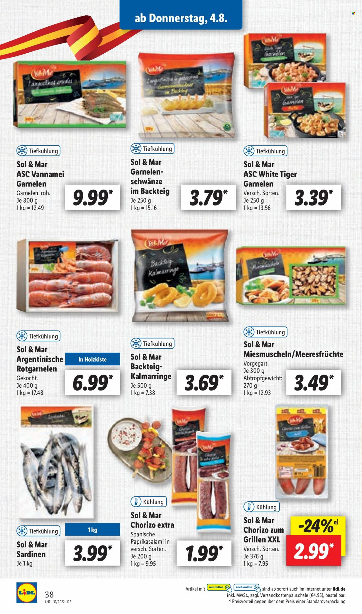 Lidl Prospekte  - 1.08.2022 - 6.08.2022. Seite 38