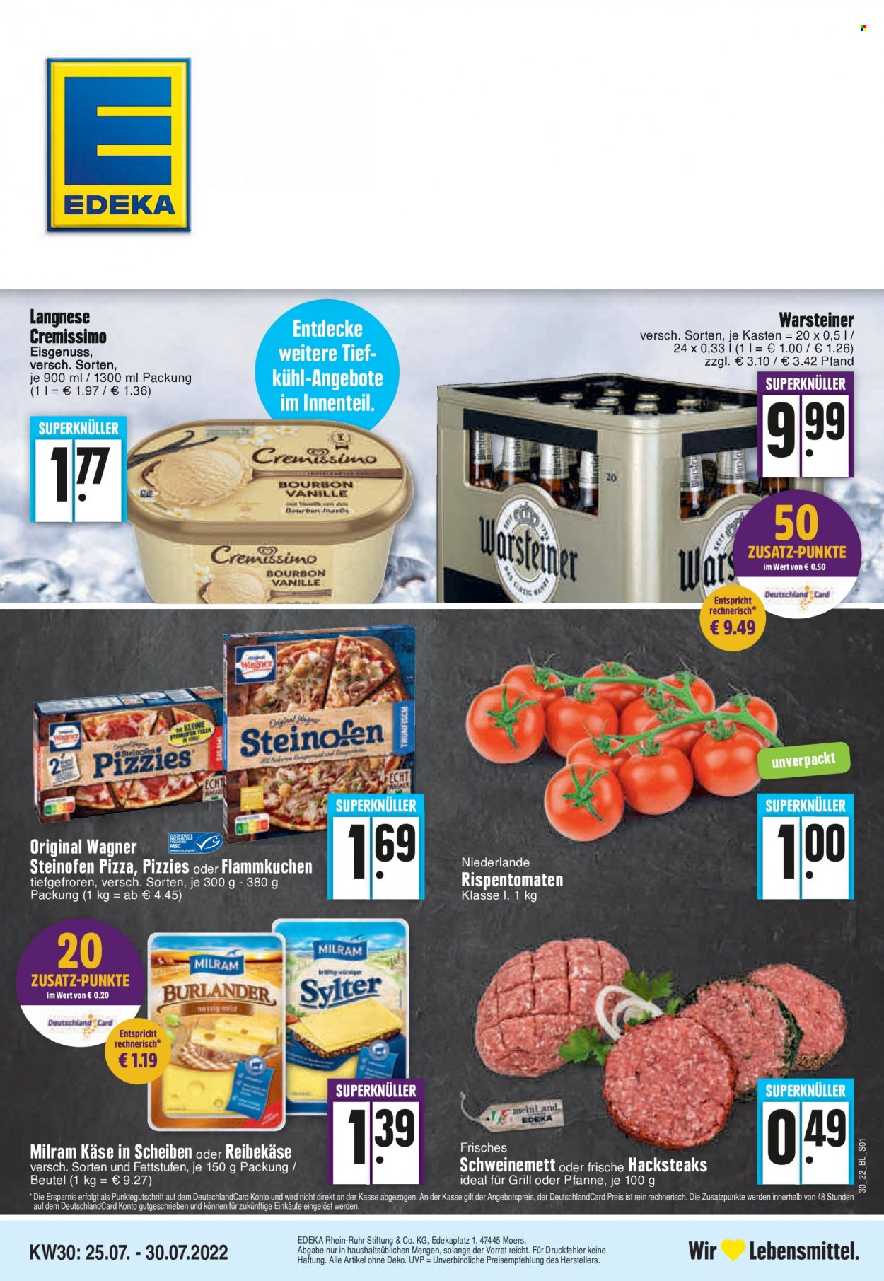 Edeka Prospekte  - 25.07.2022 - 30.07.2022. Seite 1