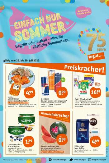 Prospekte tegut... - 25.07.2022 - 30.07.2022.