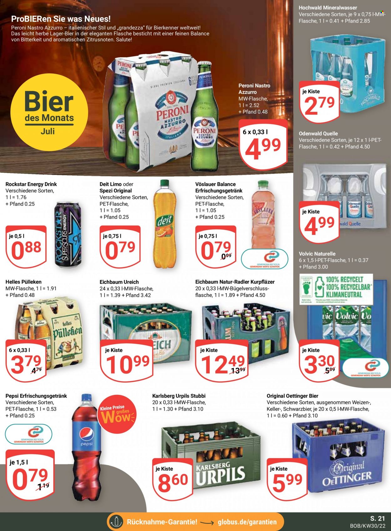 Globus Prospekte  - 25.07.2022 - 30.07.2022. Seite 21