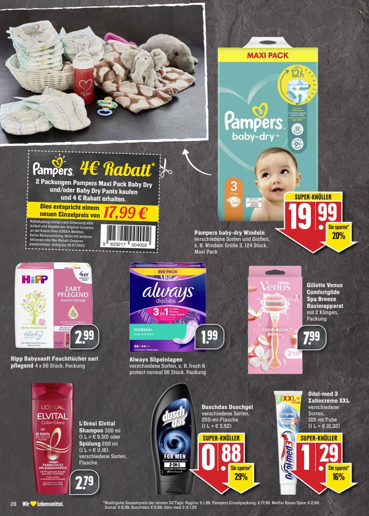 Edeka Prospekte  - 25.07.2022 - 30.07.2022. Seite 28
