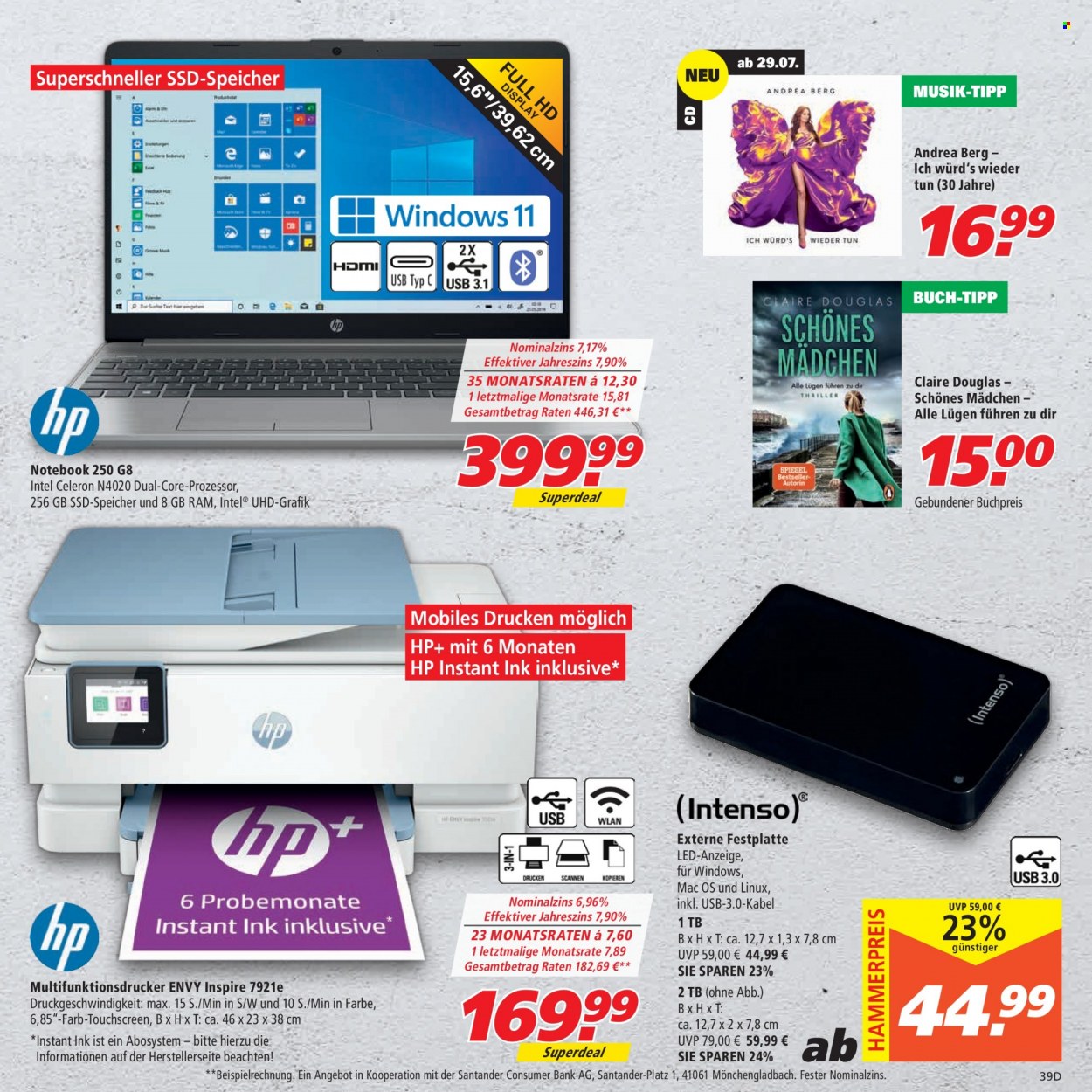 Marktkauf Prospekte  - 25.07.2022 - 30.07.2022. Seite 39