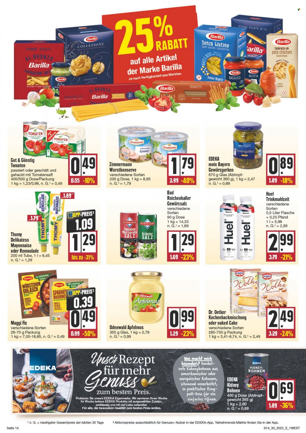 Edeka Prospekte  - 25.07.2022 - 30.07.2022. Seite 14