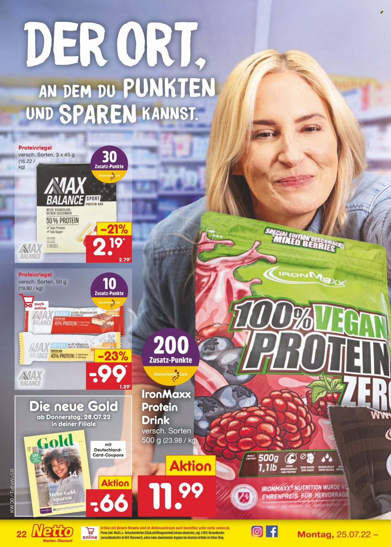 Netto Marken-Discount Prospekte  - 25.07.2022 - 30.07.2022. Seite 22