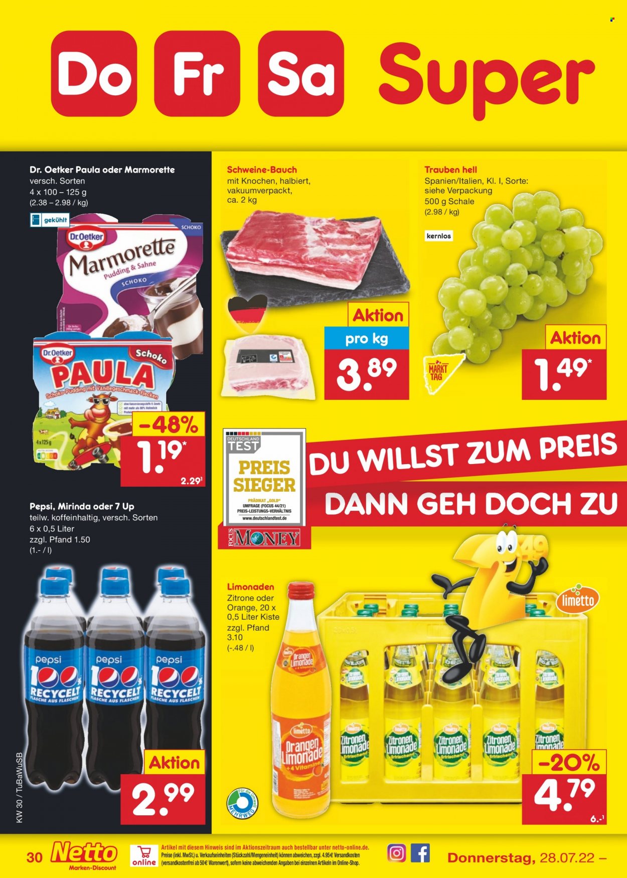 Netto Marken-Discount Prospekte  - 25.07.2022 - 30.07.2022. Seite 30