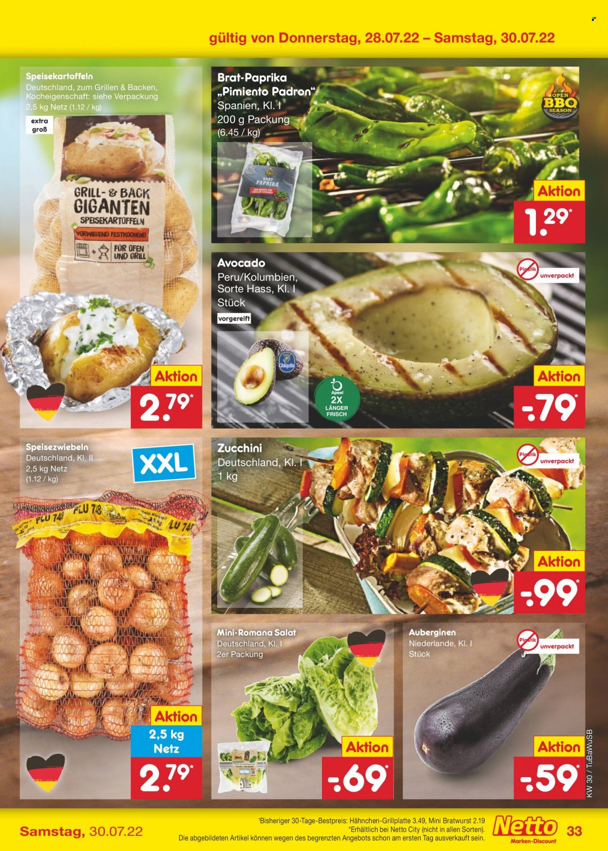 Netto Marken-Discount Prospekte  - 25.07.2022 - 30.07.2022. Seite 33