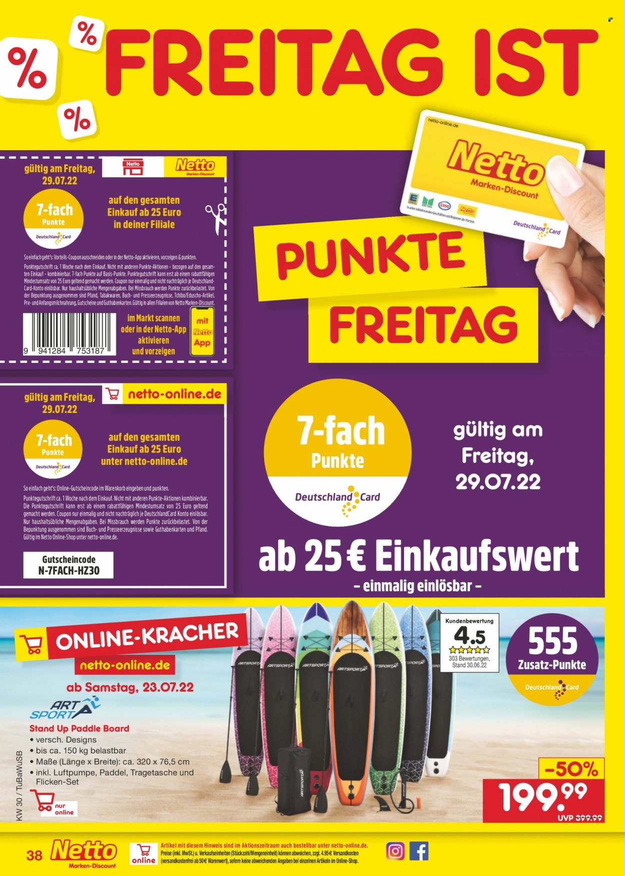 Netto Marken-Discount Prospekte  - 25.07.2022 - 30.07.2022. Seite 38