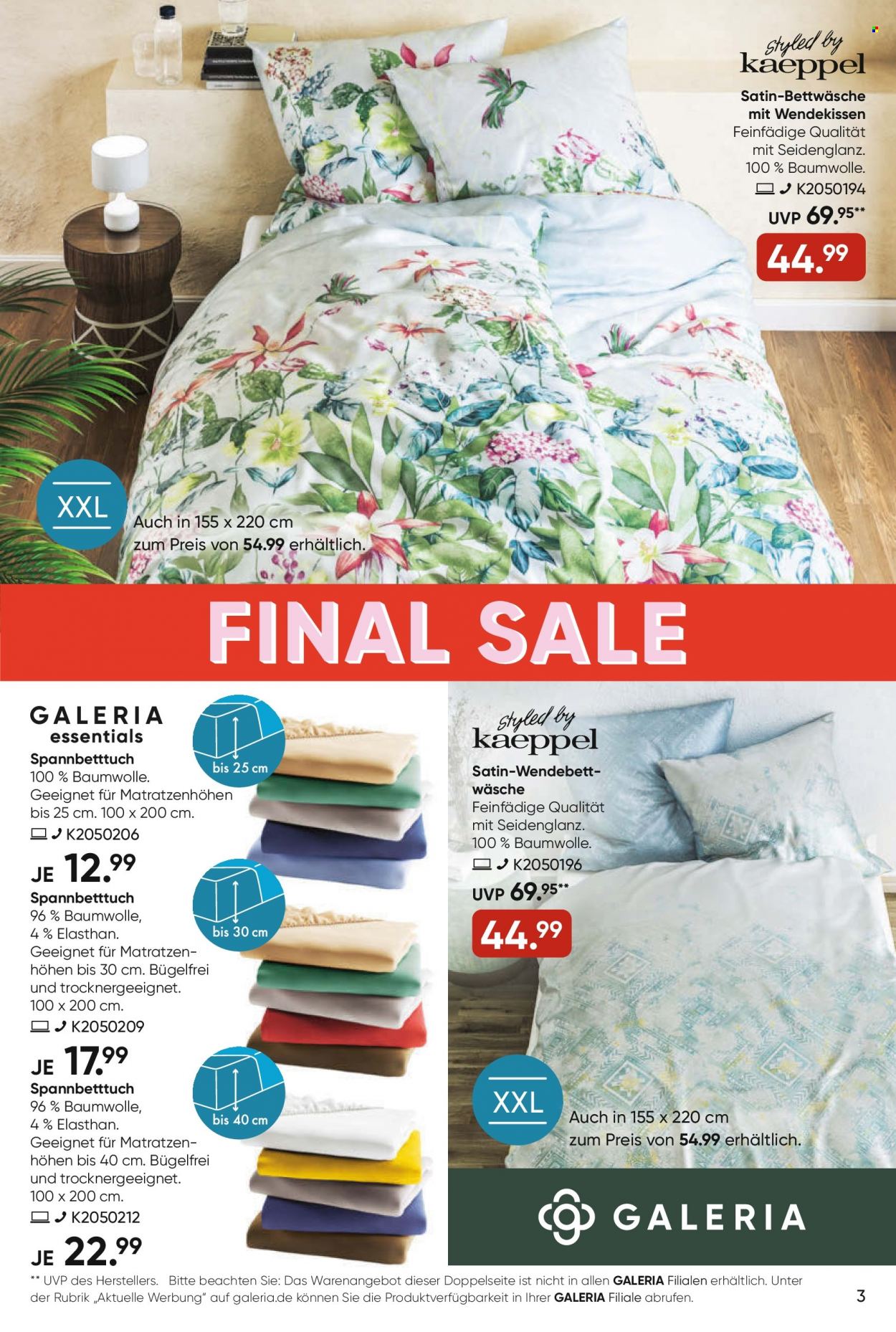 GALERIA Karstadt Kaufhof Prospekte  - 27.07.2022 - 2.08.2022. Seite 3