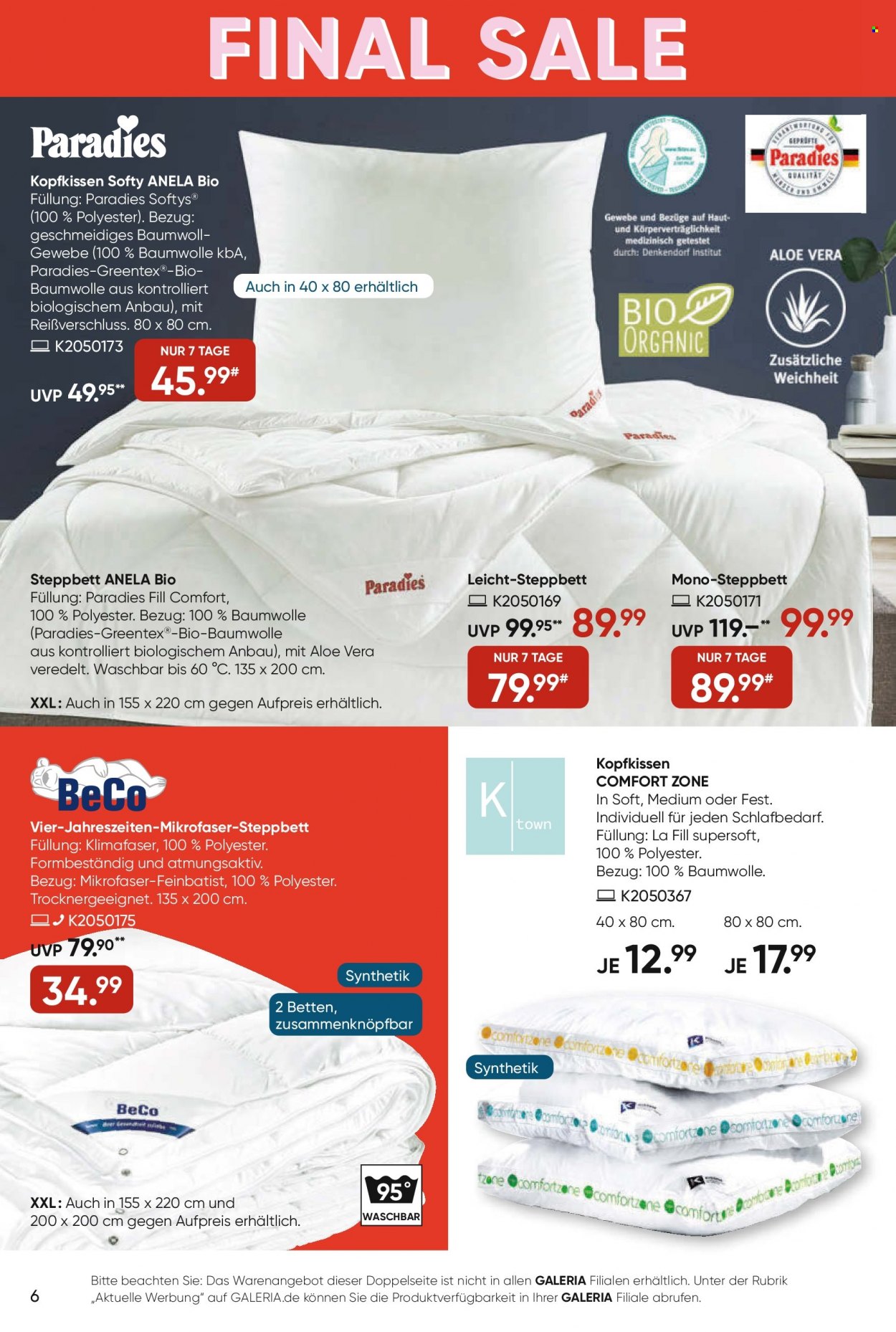 GALERIA Karstadt Kaufhof Prospekte  - 27.07.2022 - 2.08.2022. Seite 6