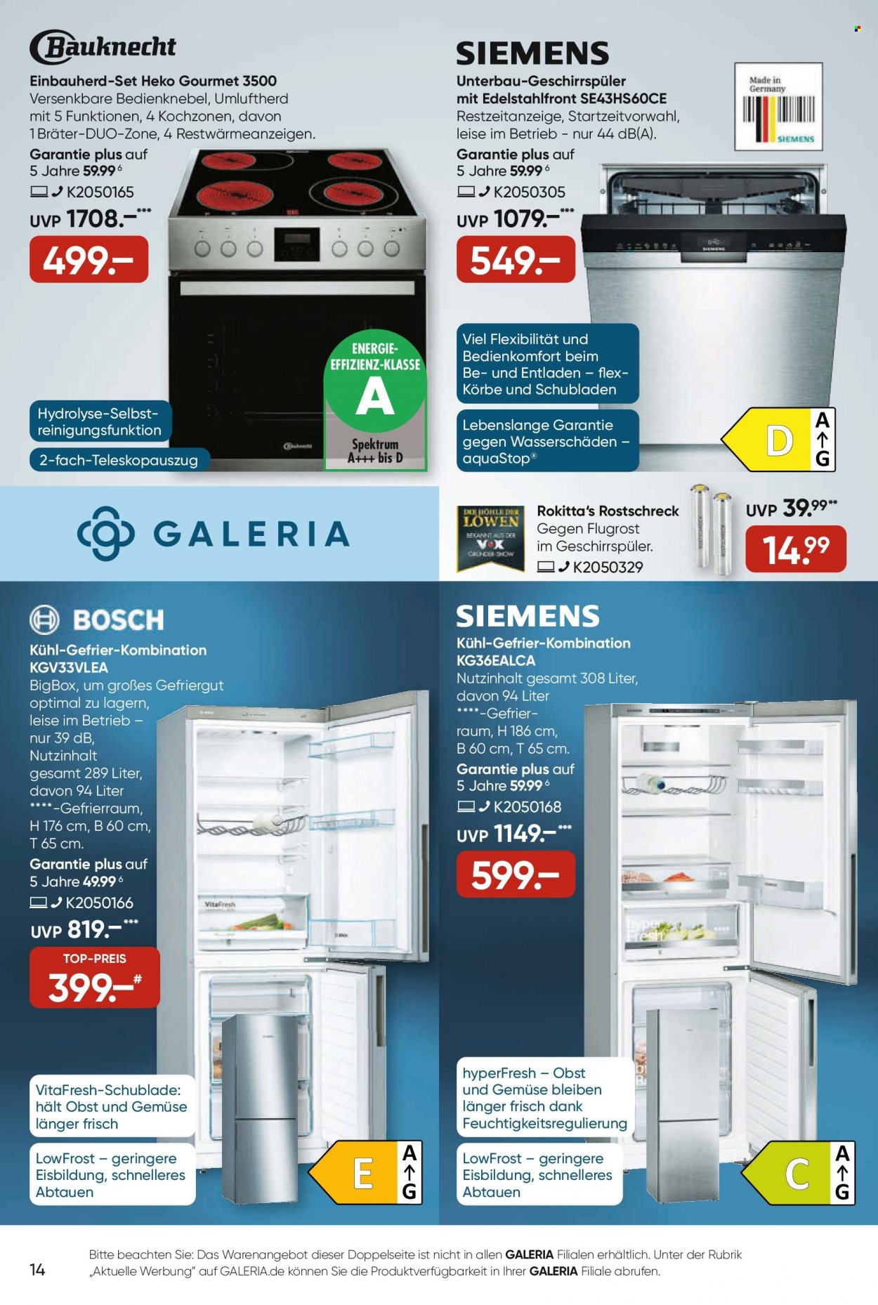 GALERIA Karstadt Kaufhof Prospekte  - 27.07.2022 - 2.08.2022. Seite 14
