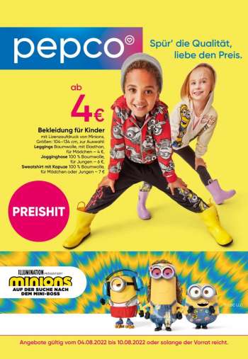 Prospekte Pepco - 4.08.2022 - 10.08.2022.