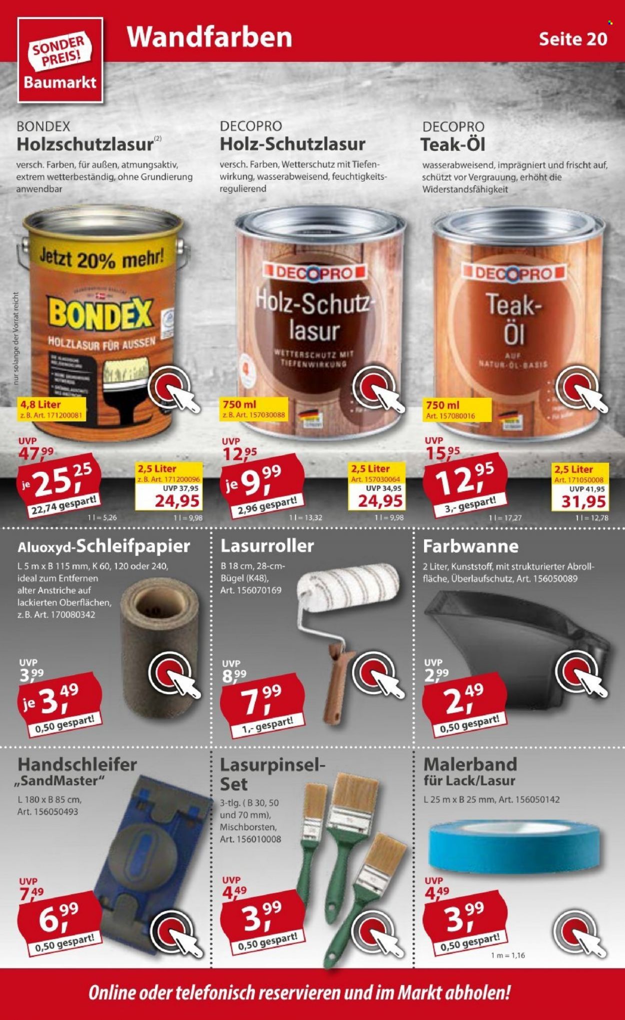 Sonderpreis-Baumarkt Prospekte  - 6.08.2022 - 12.08.2022. Seite 20