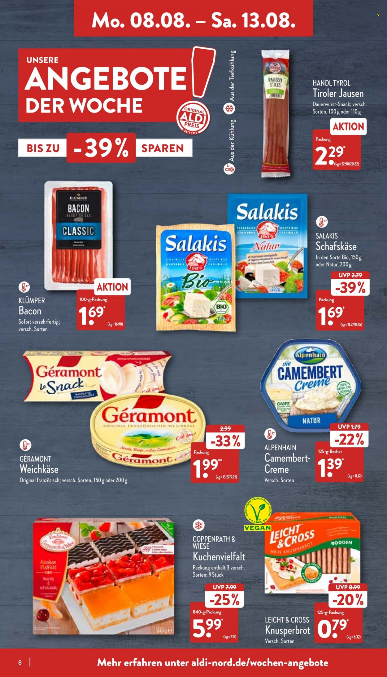 ALDI Nord Prospekte  - 8.08.2022 - 13.08.2022. Seite 8