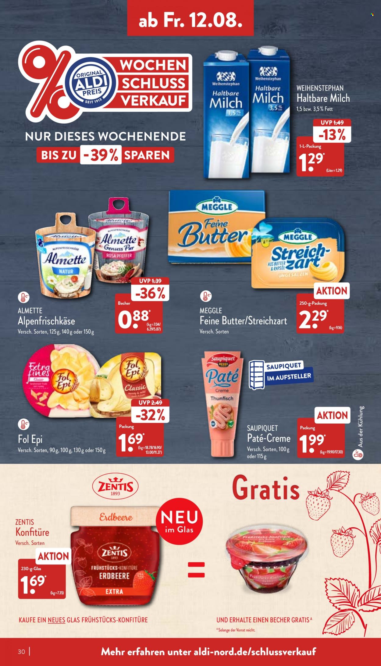 ALDI Nord Prospekte  - 8.08.2022 - 13.08.2022. Seite 30
