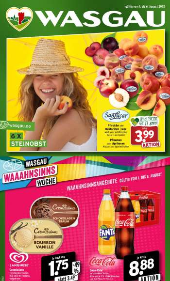 Prospekte Wasgau - 1.08.2022 - 6.08.2022.