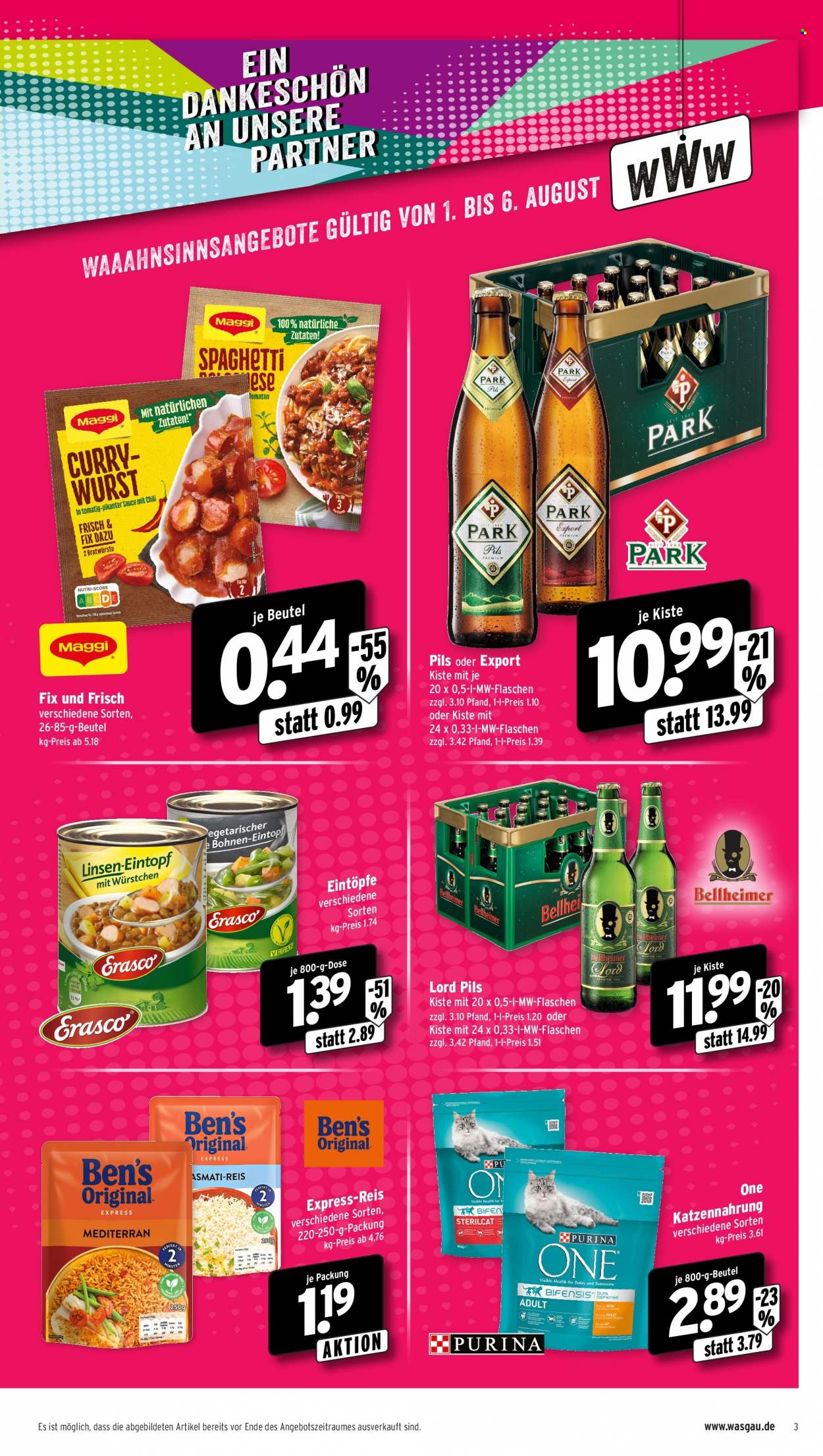 Wasgau Prospekte  - 1.08.2022 - 6.08.2022. Seite 3