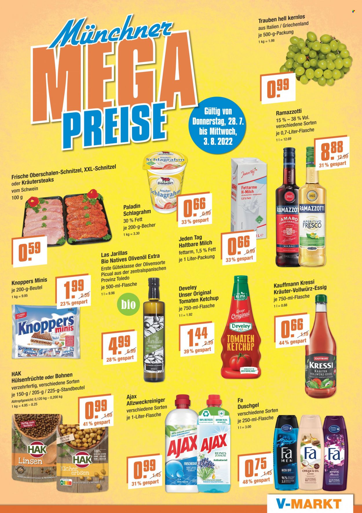 V-Markt Prospekte  - 28.07.2022 - 3.08.2022. Seite 1
