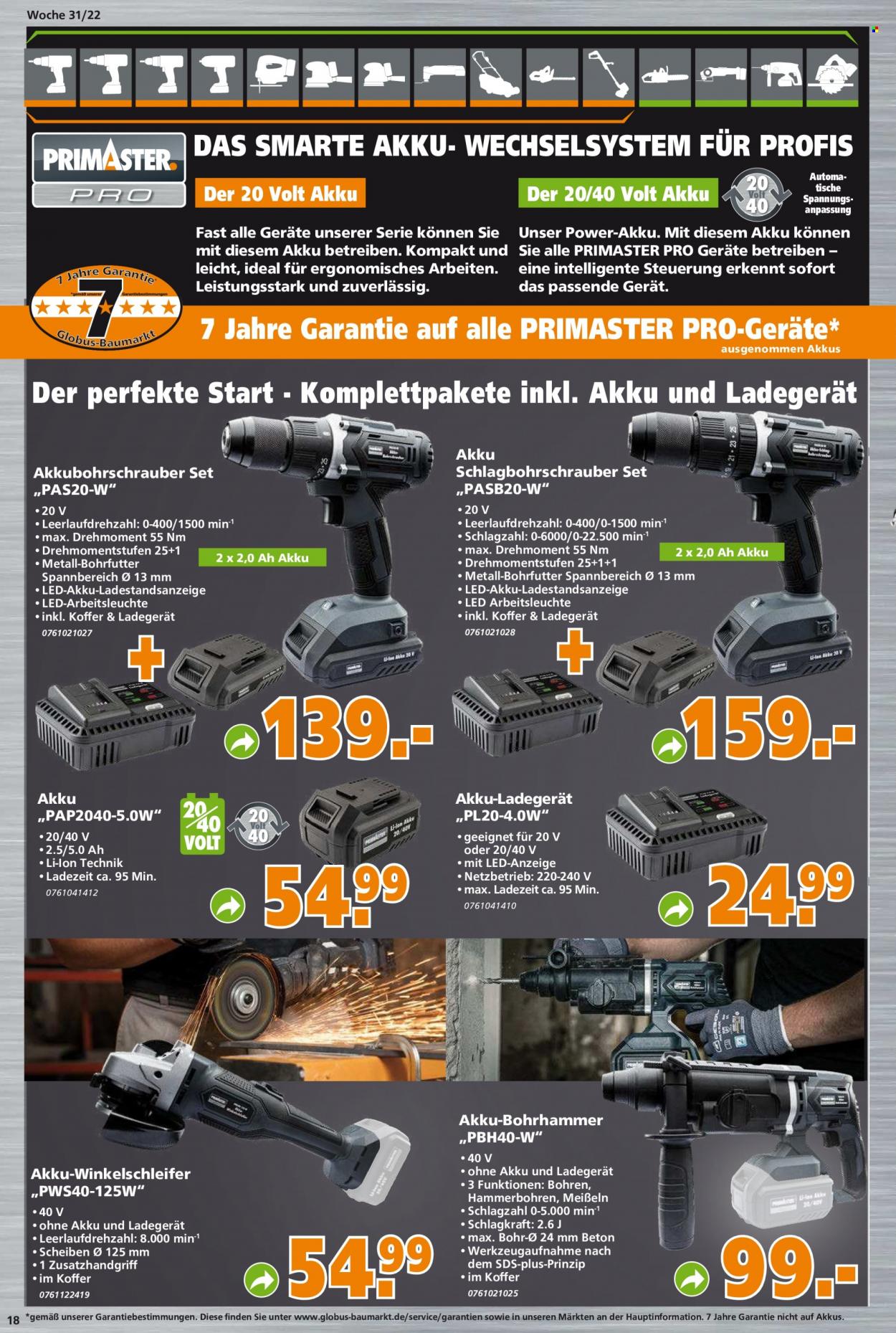Globus Baumarkt Prospekte  - 1.08.2022 - 6.08.2022. Seite 18
