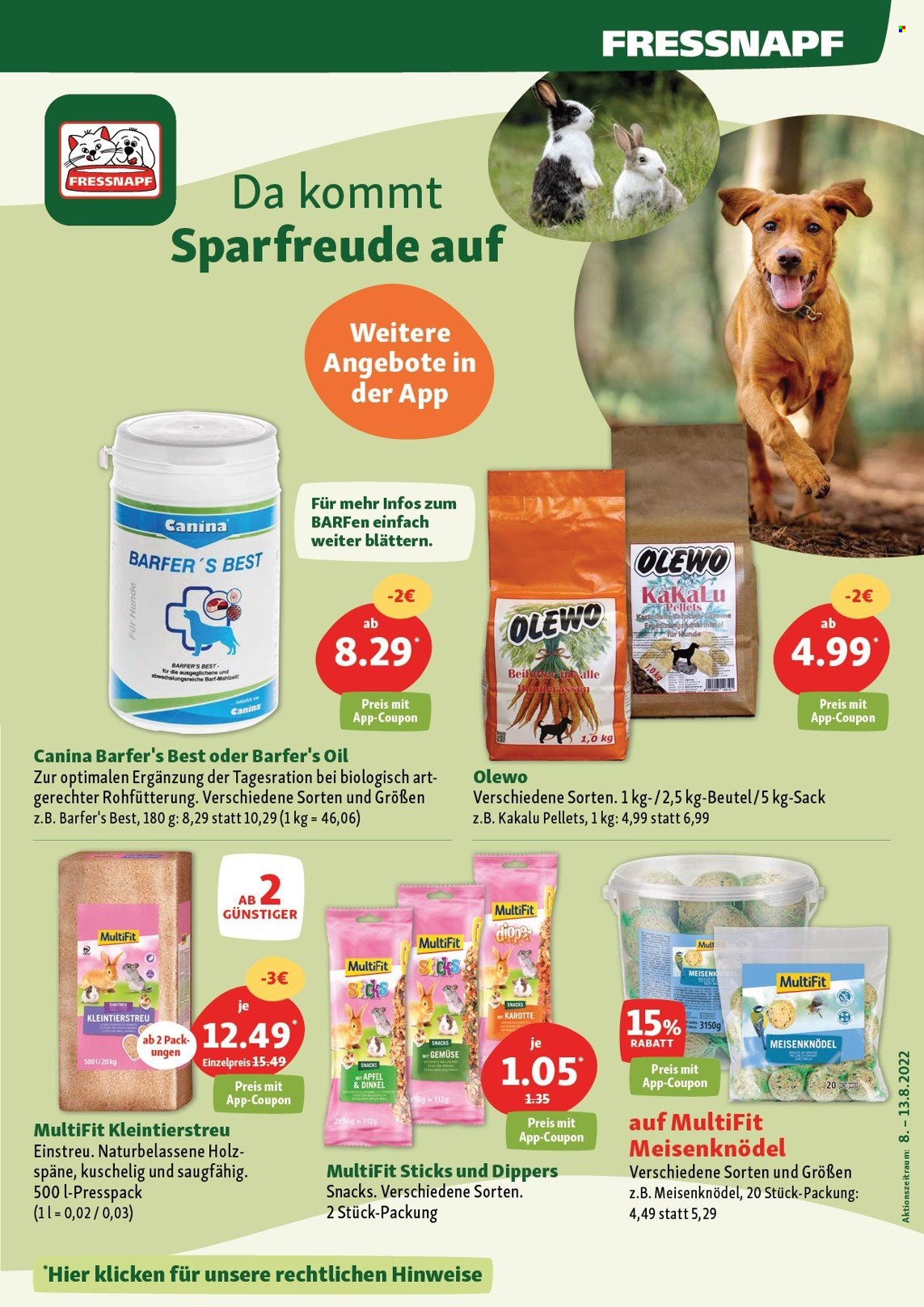 Fressnapf Prospekte  - 8.08.2022 - 13.08.2022. Seite 11