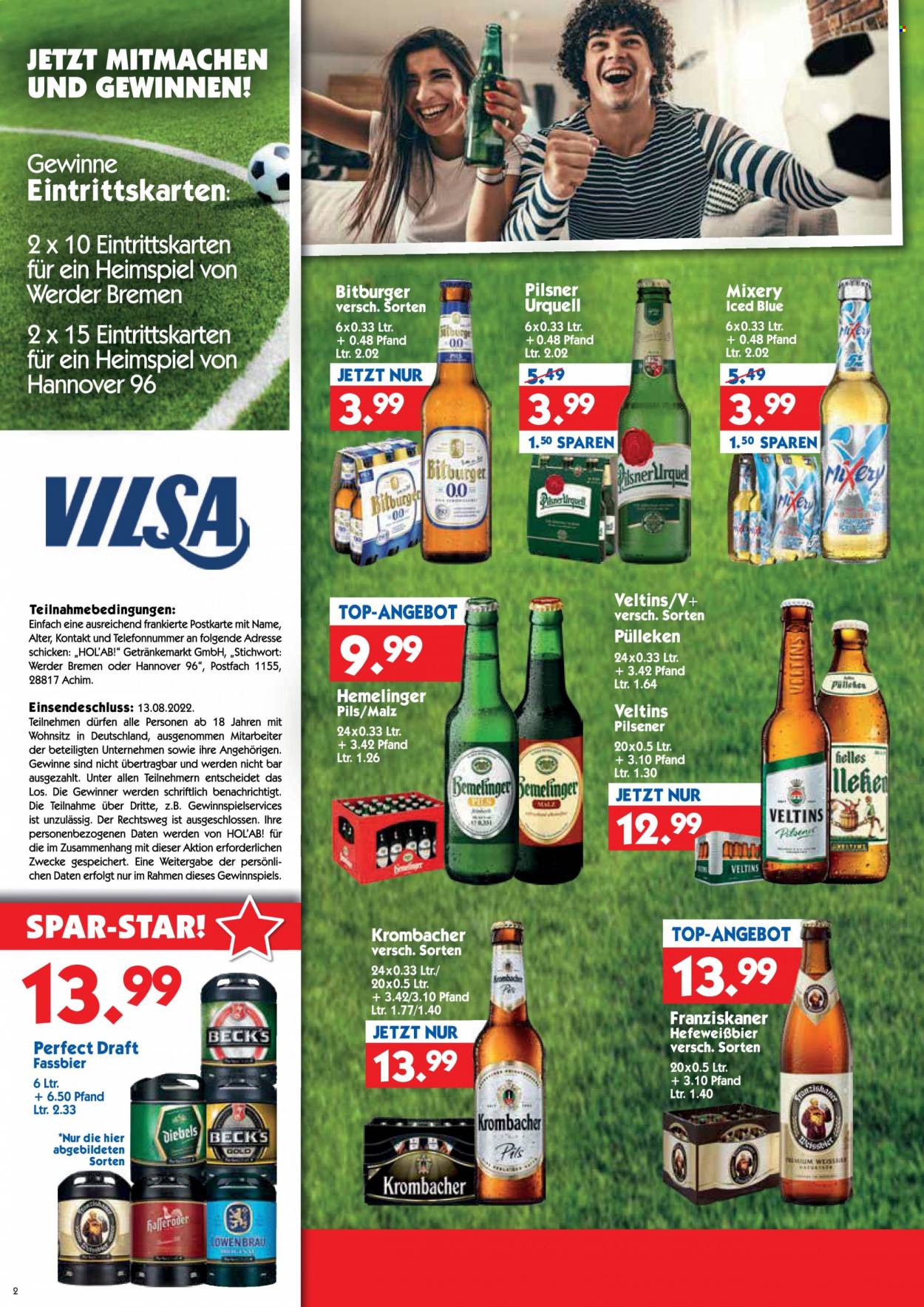Hol'ab! Getränkemarkt Prospekte  - 1.08.2022 - 6.08.2022. Seite 2
