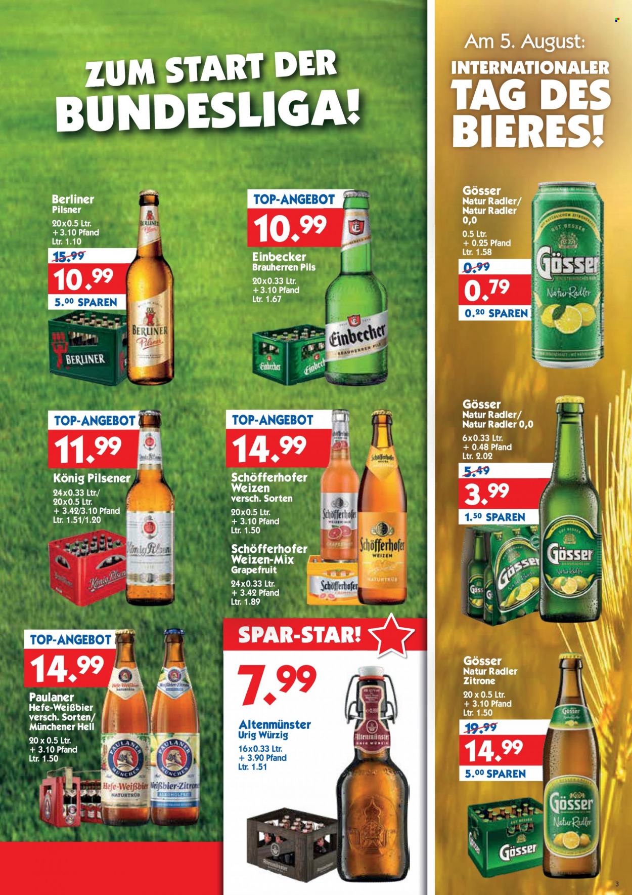 Hol'ab! Getränkemarkt Prospekte  - 1.08.2022 - 6.08.2022. Seite 3