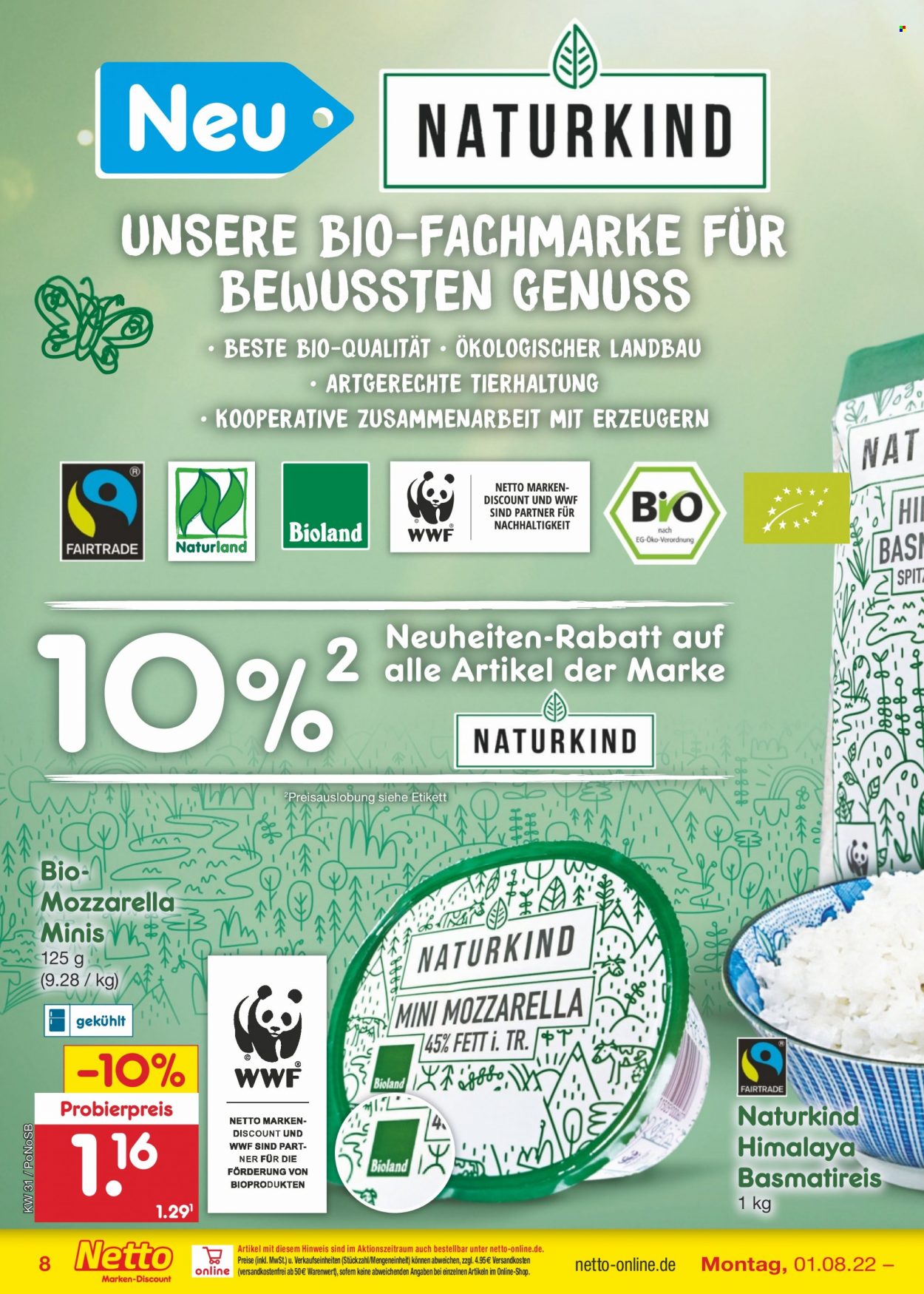 Netto Marken-Discount Prospekte  - 1.08.2022 - 6.08.2022. Seite 8