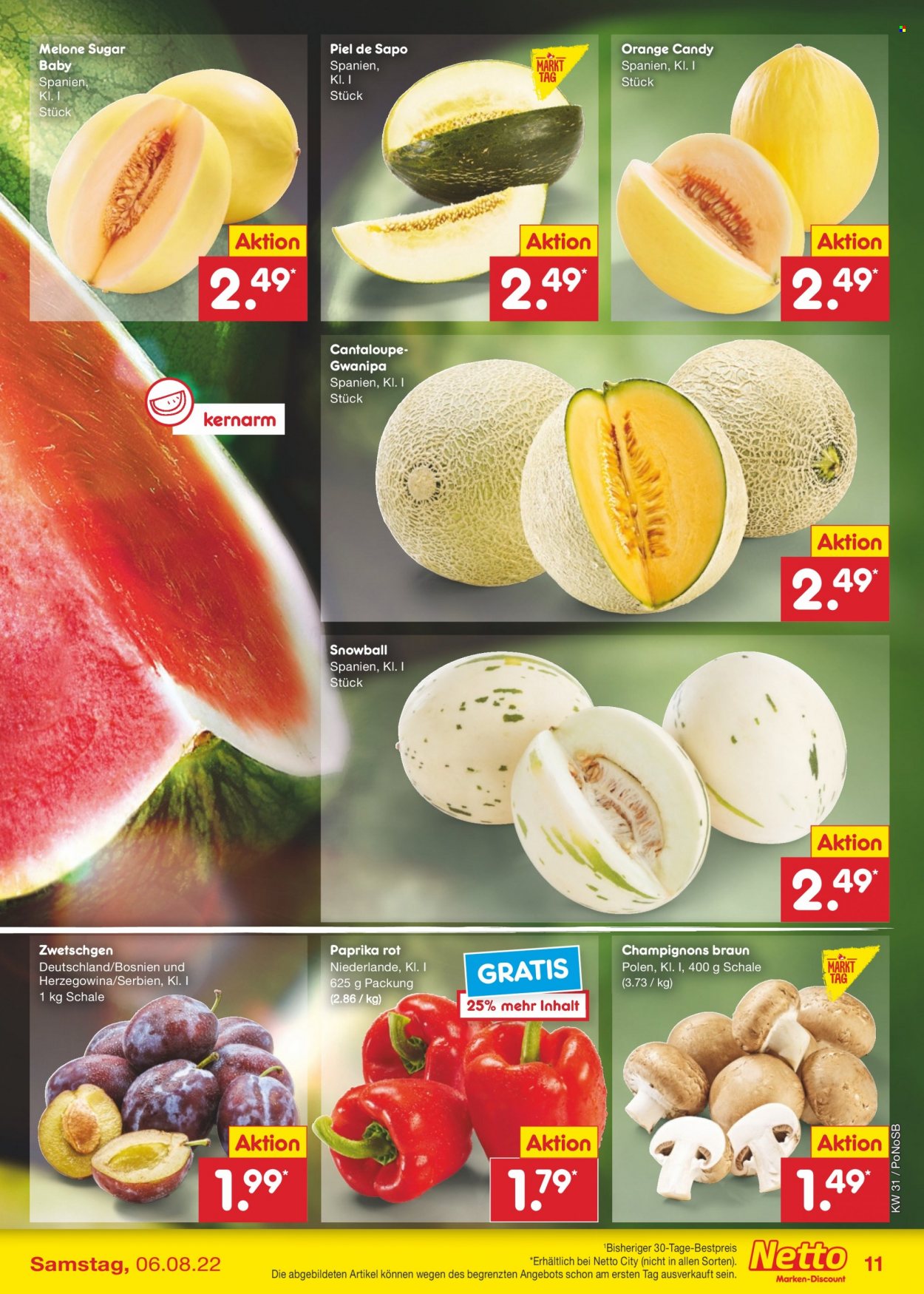 Netto Marken-Discount Prospekte  - 1.08.2022 - 6.08.2022. Seite 11