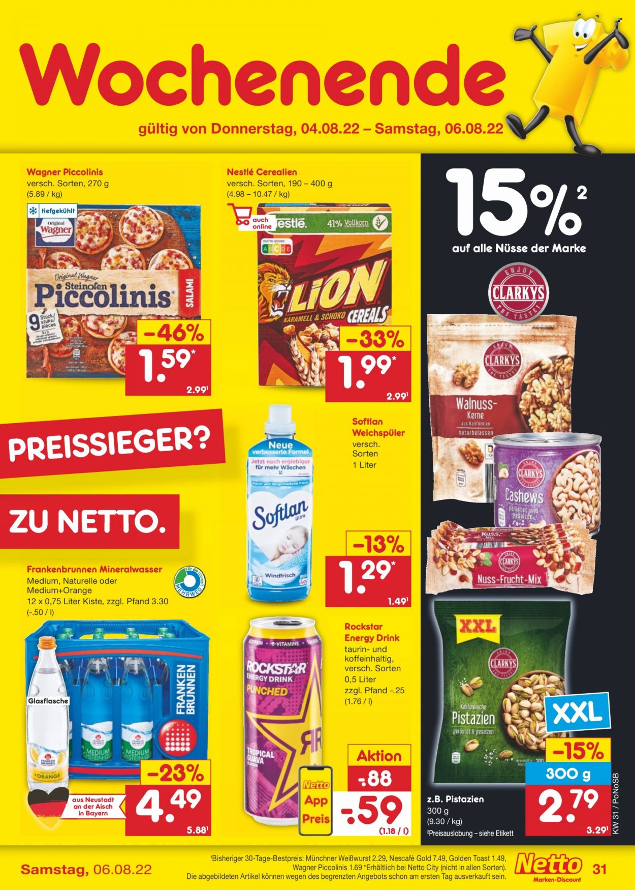 Netto Marken-Discount Prospekte  - 1.08.2022 - 6.08.2022. Seite 31