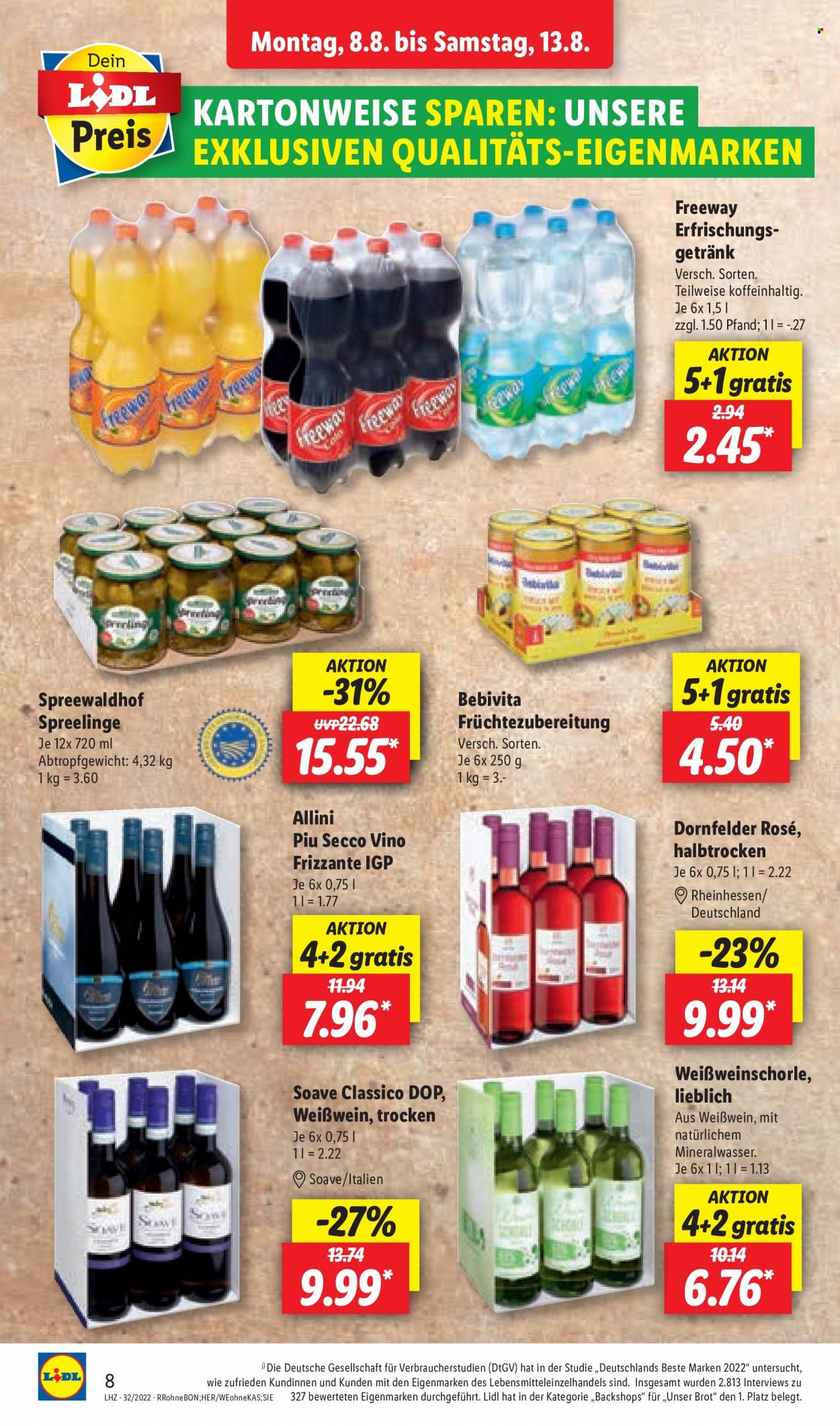 Lidl Prospekte  - 8.08.2022 - 13.08.2022. Seite 8