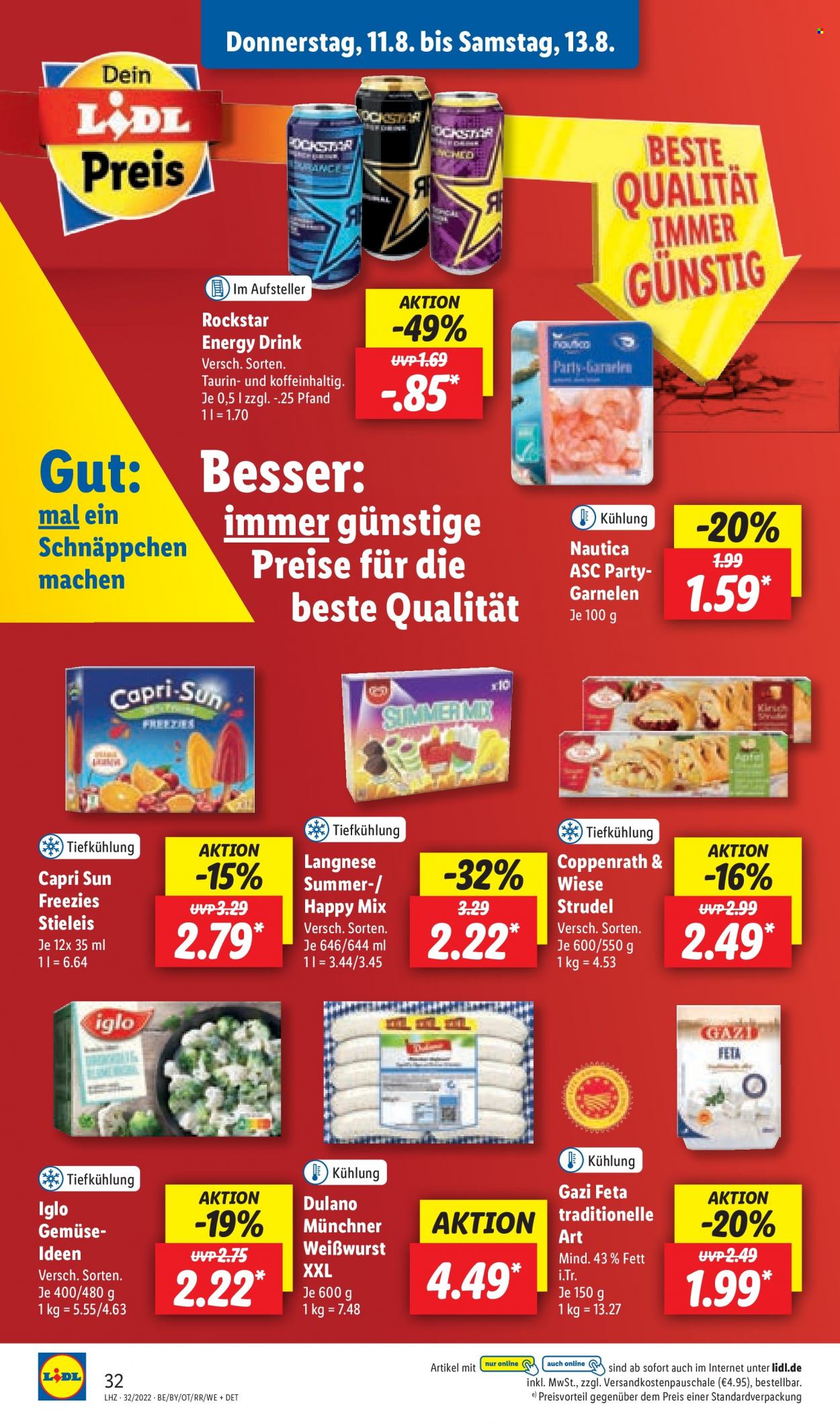 Lidl Prospekte  - 8.08.2022 - 13.08.2022. Seite 32