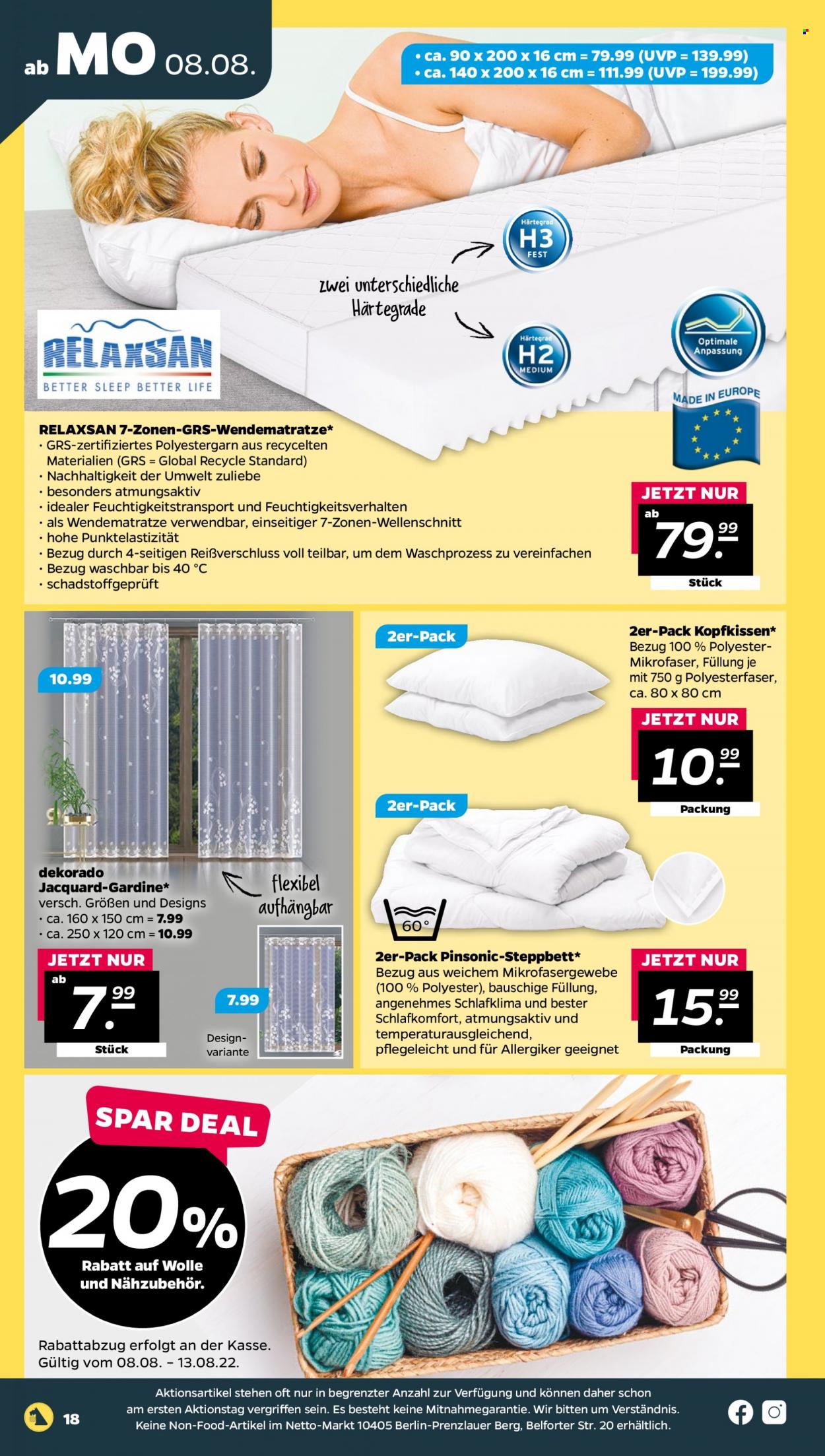 Netto Prospekte  - 8.08.2022 - 13.08.2022. Seite 18