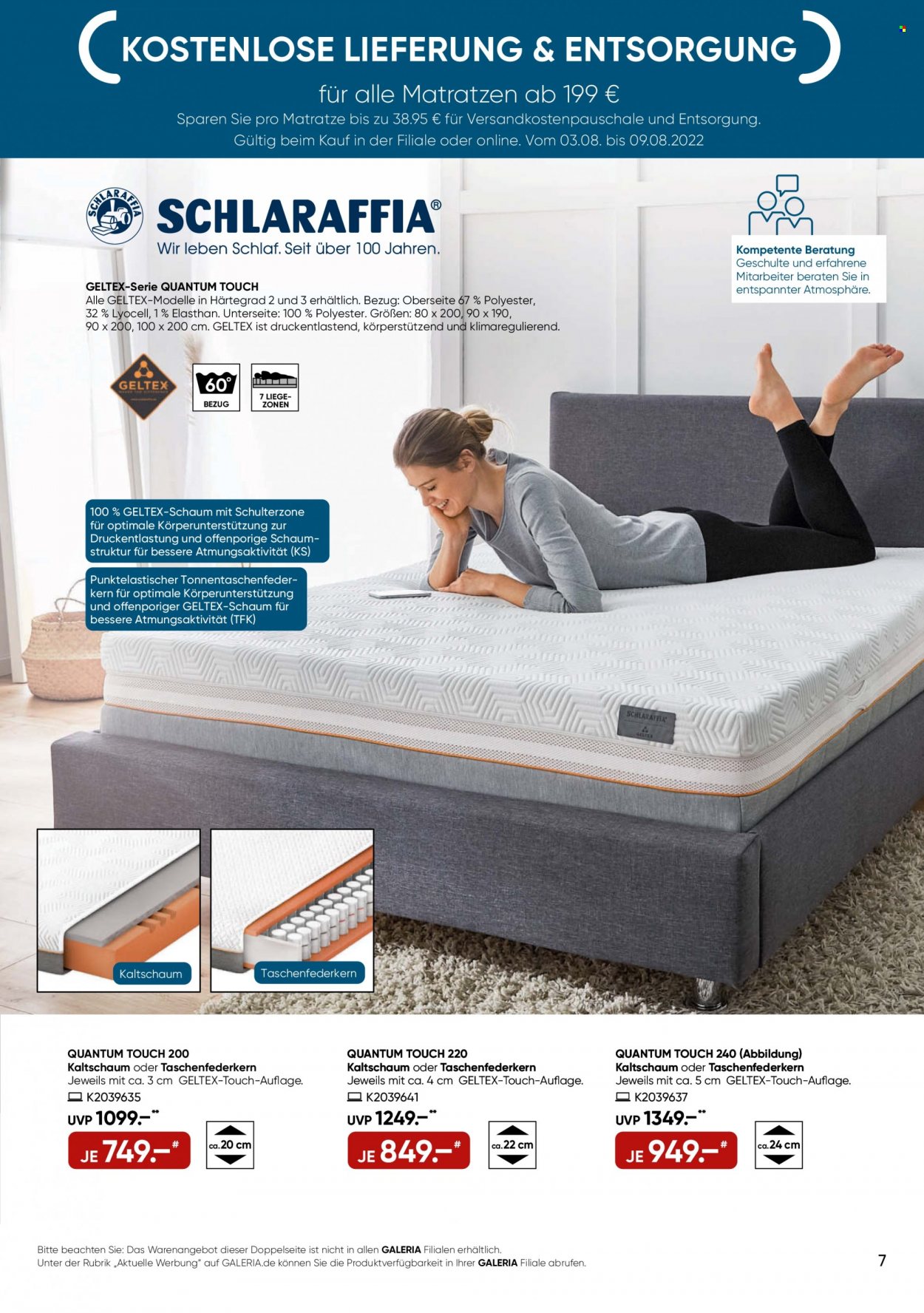 GALERIA Karstadt Kaufhof Prospekte  - 3.08.2022 - 9.08.2022. Seite 7