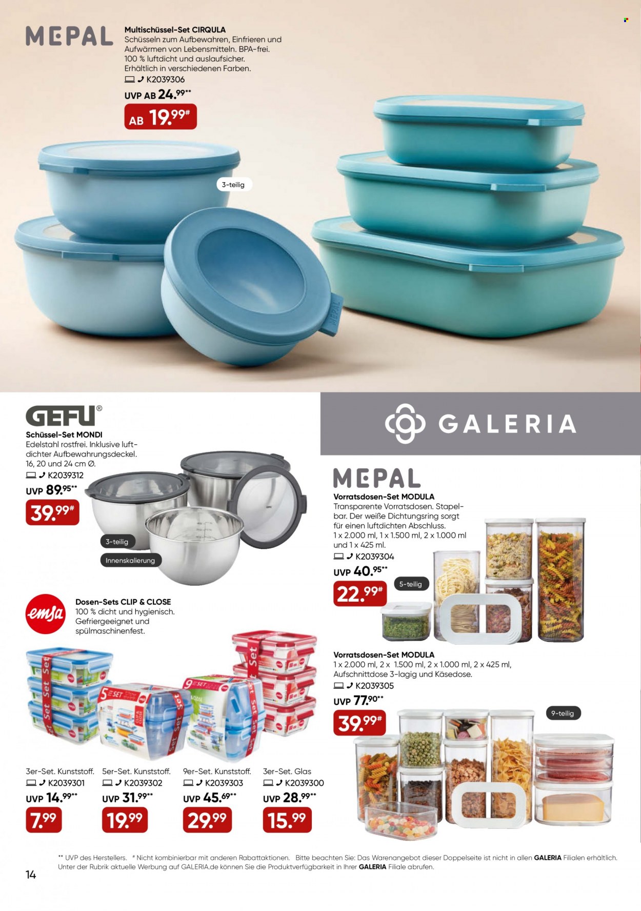 GALERIA Karstadt Kaufhof Prospekte  - 3.08.2022 - 9.08.2022. Seite 14