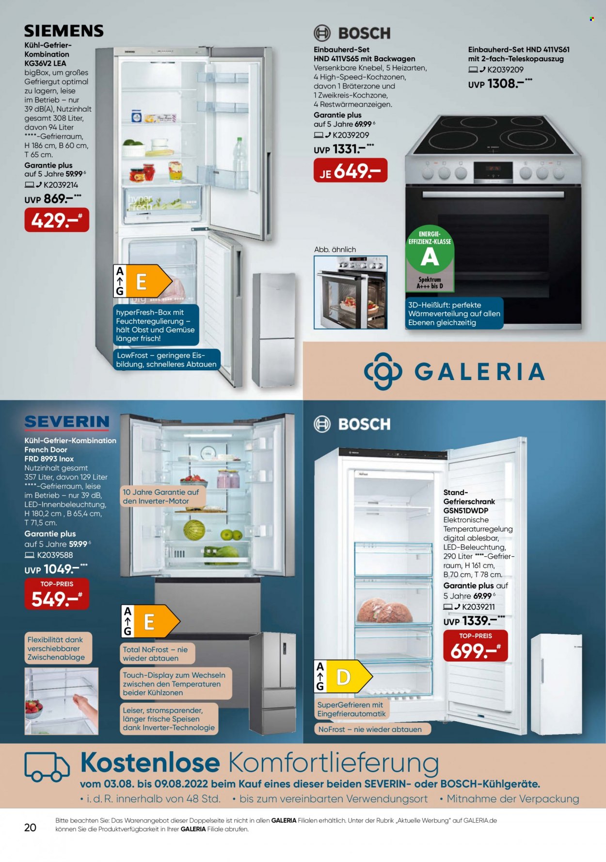 GALERIA Karstadt Kaufhof Prospekte  - 3.08.2022 - 9.08.2022. Seite 20