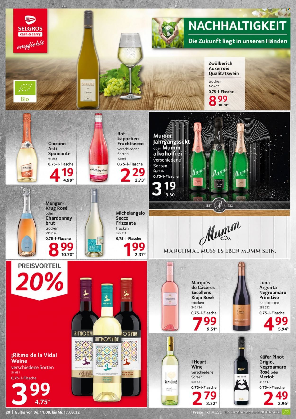 Selgros Prospekte  - 11.08.2022 - 17.08.2022. Seite 20