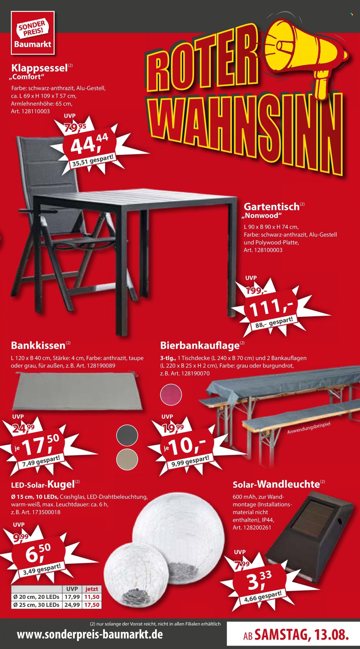 Sonderpreis-Baumarkt Prospekte  - 13.08.2022 - 19.08.2022. Seite 3