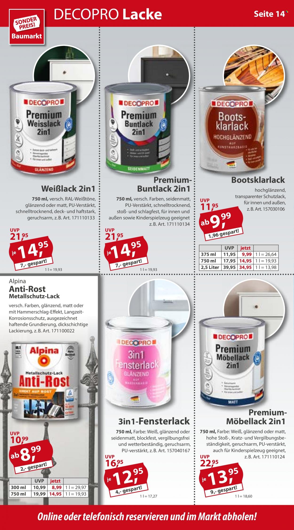 Sonderpreis-Baumarkt Prospekte  - 13.08.2022 - 19.08.2022. Seite 14