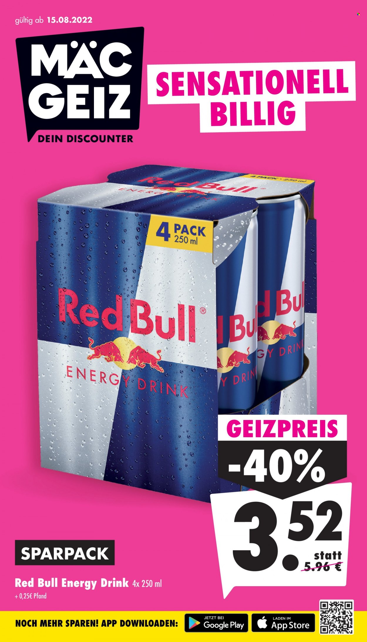 Mäc-Geiz Prospekte  - 15.08.2022 - 21.08.2022. Seite 1
