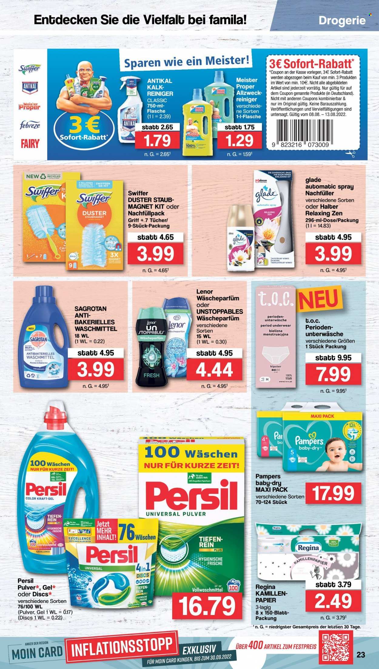 famila Prospekte  - 8.08.2022 - 13.08.2022. Seite 23