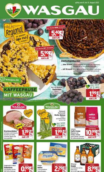Prospekte Wasgau - 8.08.2022 - 13.08.2022.
