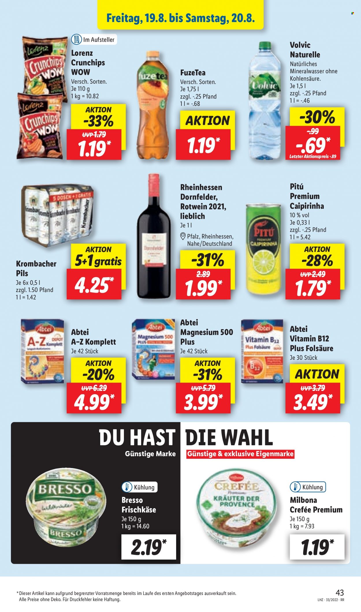 Lidl Prospekte  - 12.08.2022 - 12.08.2022. Seite 43