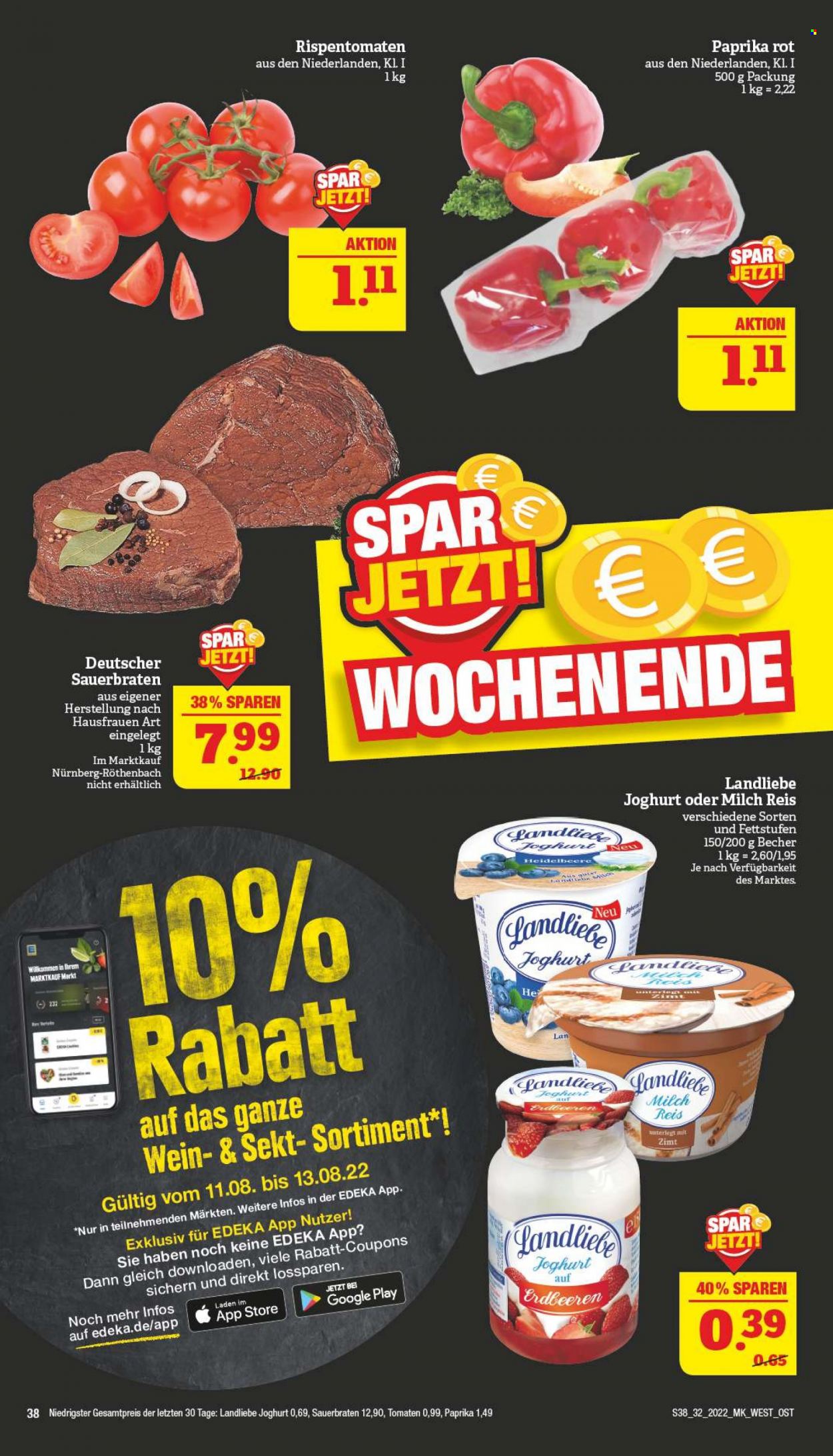 Marktkauf Prospekte  - 8.08.2022 - 13.08.2022. Seite 38