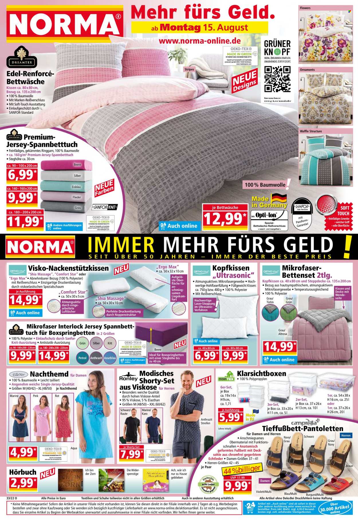 Norma Prospekte  - 15.08.2022 - 21.08.2022. Seite 1