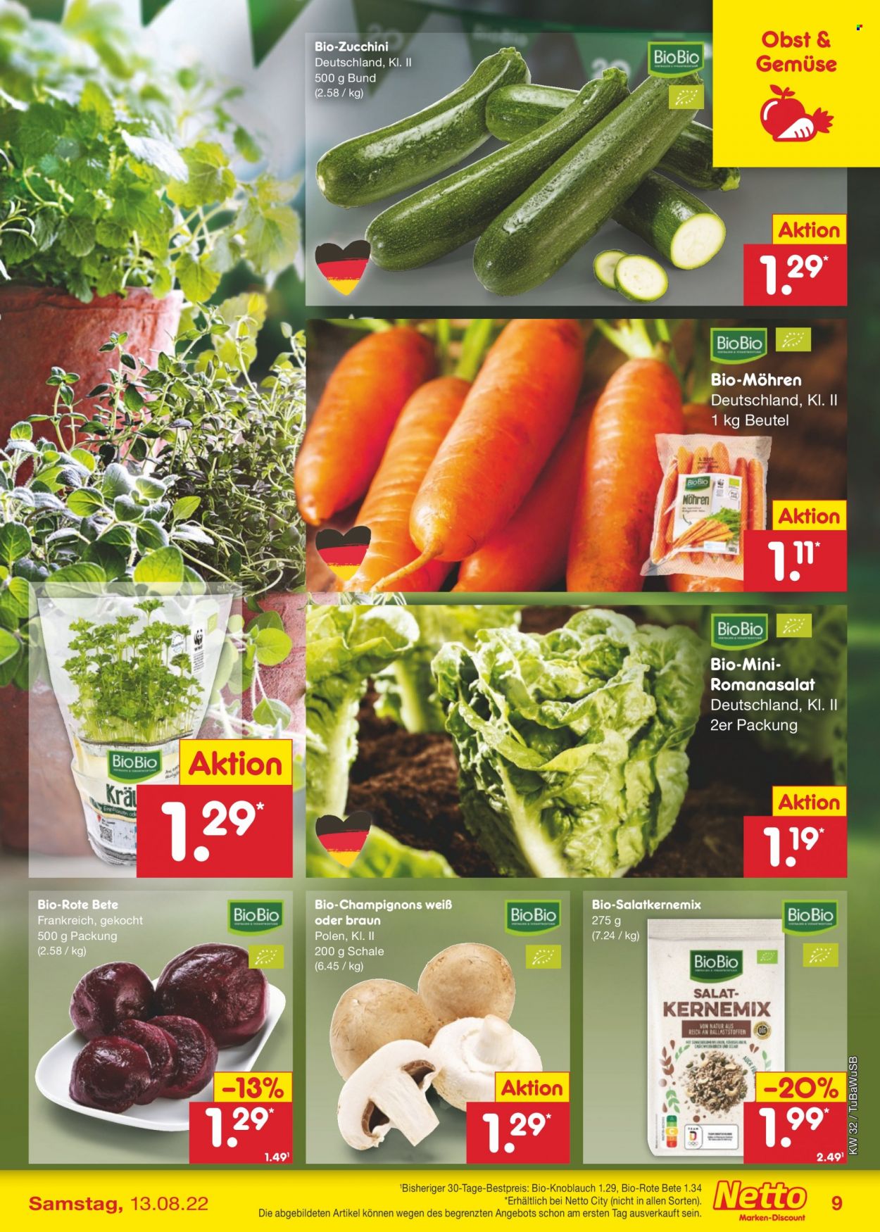 Netto Marken-Discount Prospekte  - 8.08.2022 - 13.08.2022. Seite 9