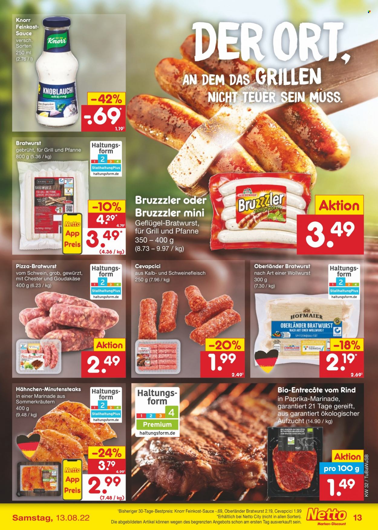 Netto Marken-Discount Prospekte  - 8.08.2022 - 13.08.2022. Seite 13