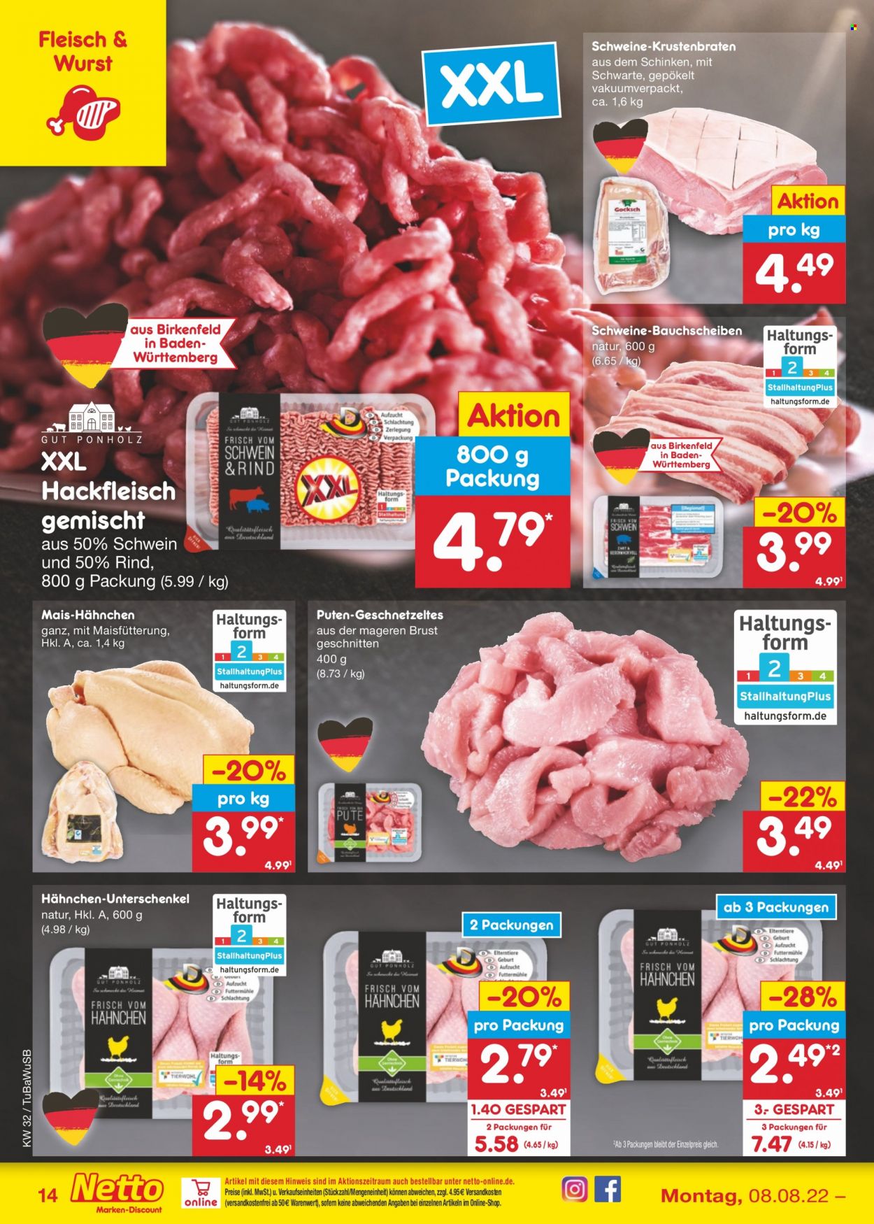 Netto Marken-Discount Prospekte  - 8.08.2022 - 13.08.2022. Seite 14
